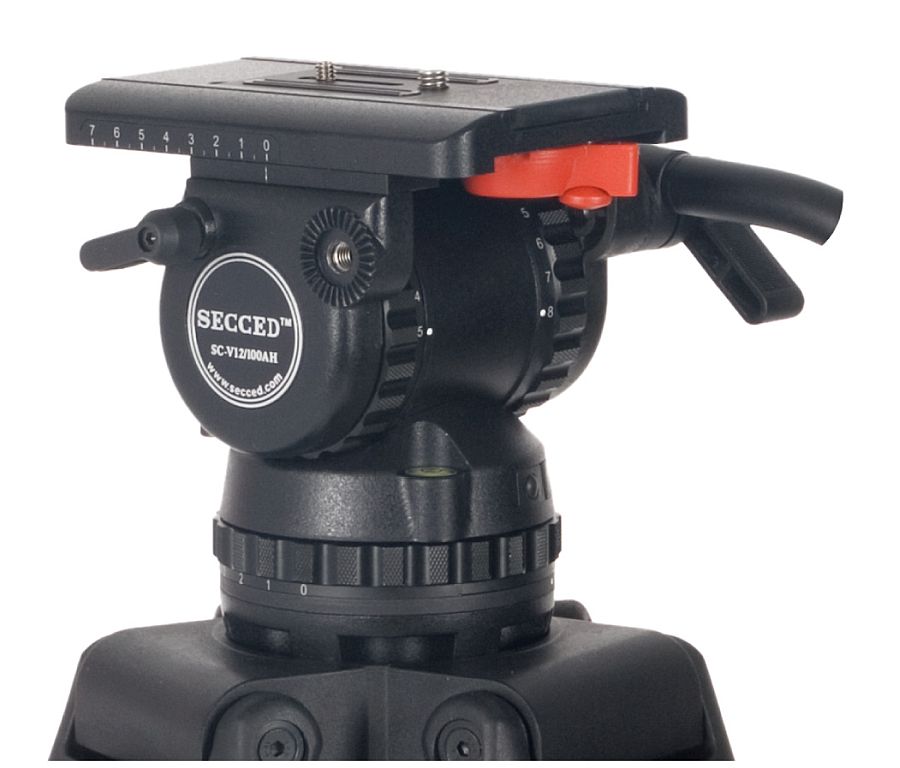 Secced SC-Video 10/100VP Head+SC-ENG/CF Tripod