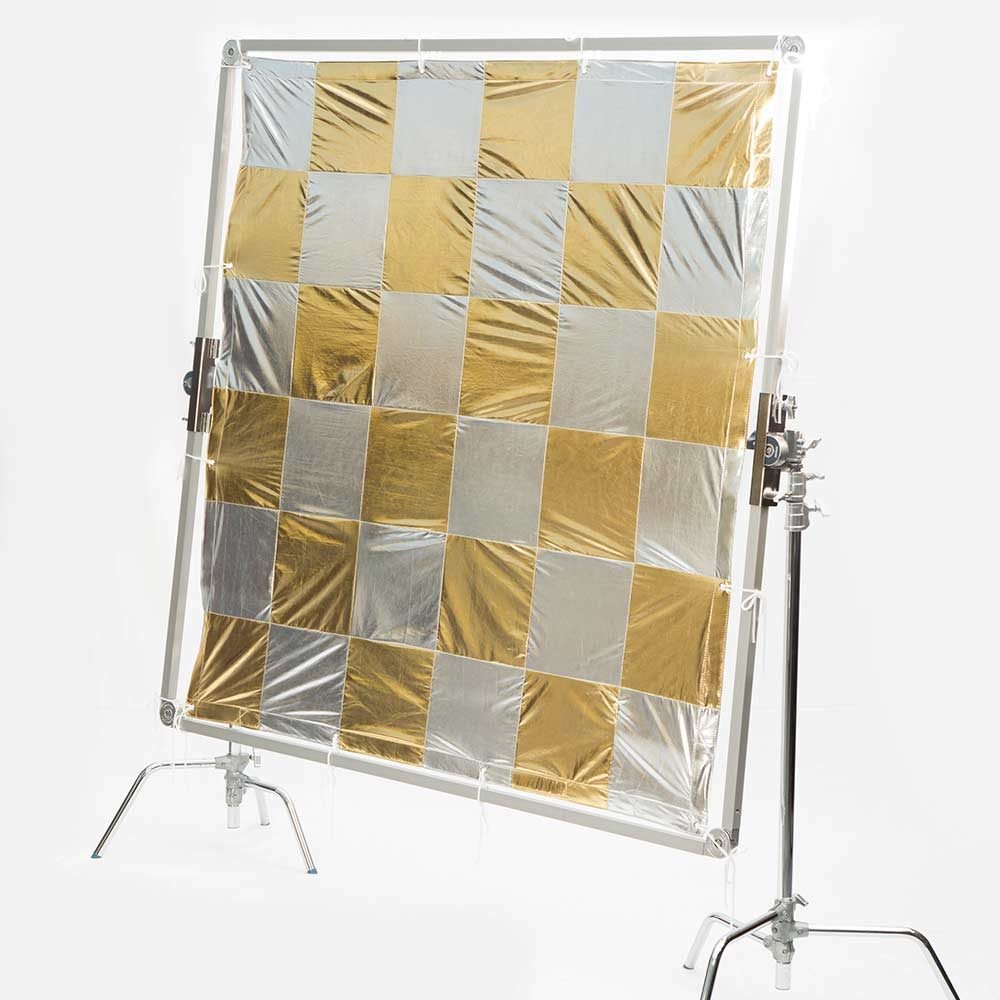 Checkerboard Silver/Gold – Butterfly- 12’x12′ (4x4m)